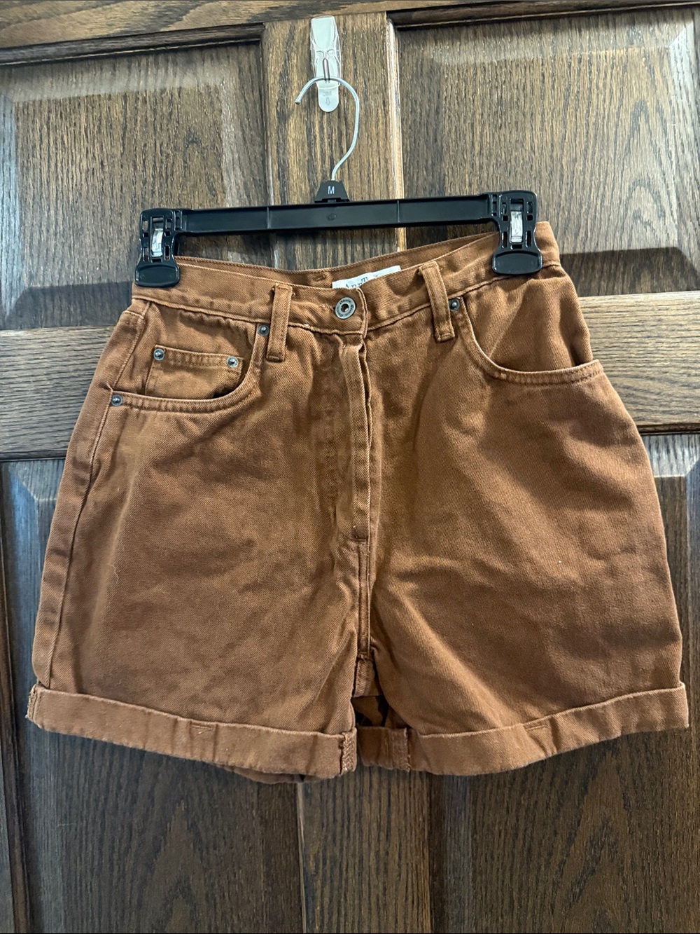 Vintage Ann Taylor Women's Rust Brown Denim Shorts Size 4